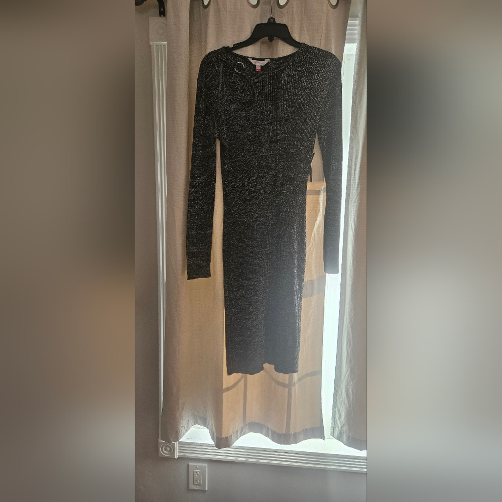Elegant Black Knit Dress